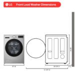LG - 5 cu. Ft  Front Load Washer in Stainless - WM5800HVA - Image 4
