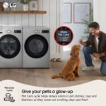 LG - 5 cu. Ft  Front Load Washer in Stainless - WM5800HVA - Image 6
